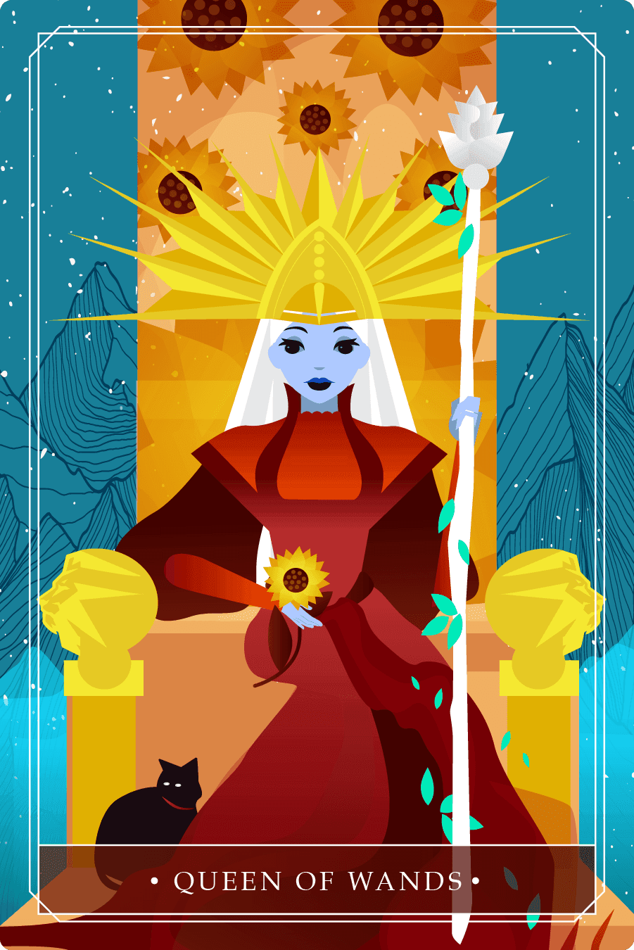 Queen of Wands Tarot Card Meaning What Does the Queen of Wands Card Mean?
