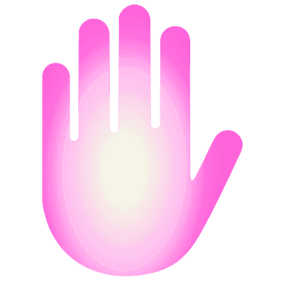 Pictogram van een handpalm zoals gebruikt op de spirituele pagina's van AskNebula Photo - Pictogram van een handpalm zoals gebruikt op de spirituele pagina's van AskNebula
