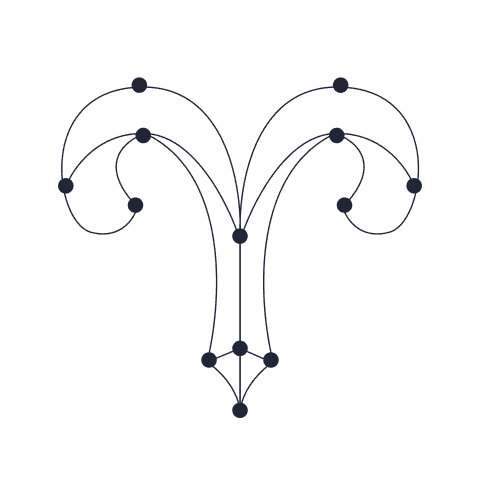 Zwart symbool van het sterrenbeeld Ram zoals gebruikt in de horoscopen van AskNebula Photo - Zwart symbool van het sterrenbeeld Ram zoals gebruikt in de horoscopen van AskNebula