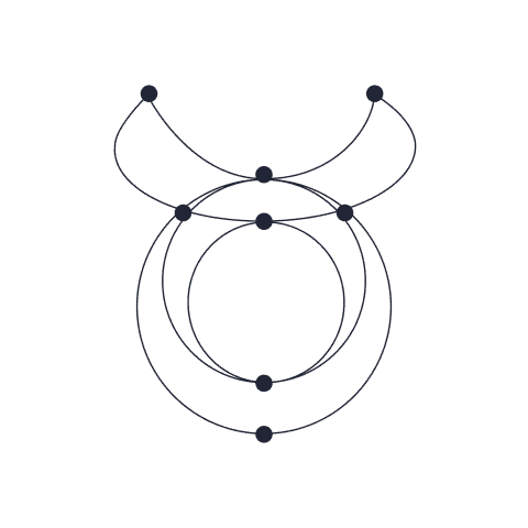 Zwart symbool van het sterrenbeeld Stier zoals gebruikt in de horoscopen van AskNebula Photo - Zwart symbool van het sterrenbeeld Stier zoals gebruikt in de horoscopen van AskNebula
